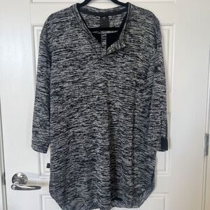 Adidas Quarter Sleeve Women’s Basketball Henley T Shirt Size XL Gray